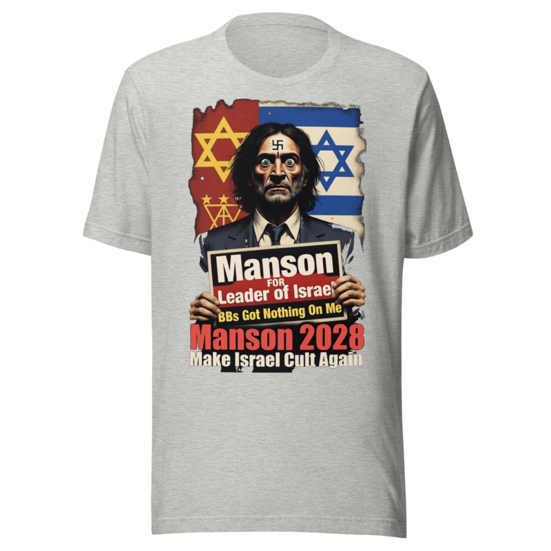 Manson for PM: Vote for Chaos in Comfort! Funny T-Shirt — Designed by @censoredsupply — Nuvra Supply Co graphic tee