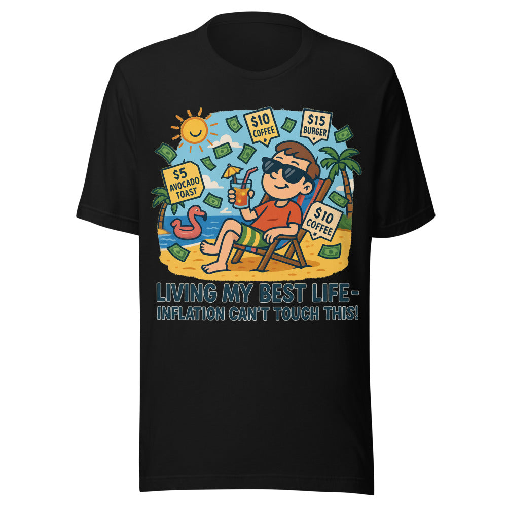 Parody Living My Life Inflation Graphic Tee — Designed by @censoredsupply
