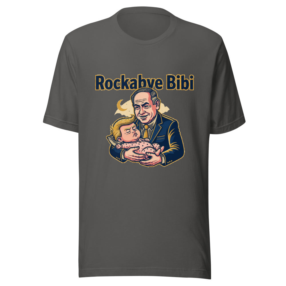 Rockabye Bibi Political Satire Graphic Tee — Designed by @censoredsupply