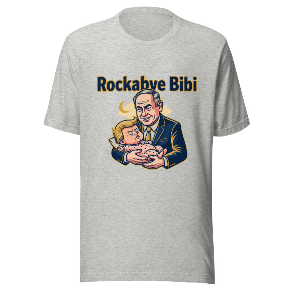 Rockabye Bibi Political Satire Graphic Tee — Designed by @censoredsupply