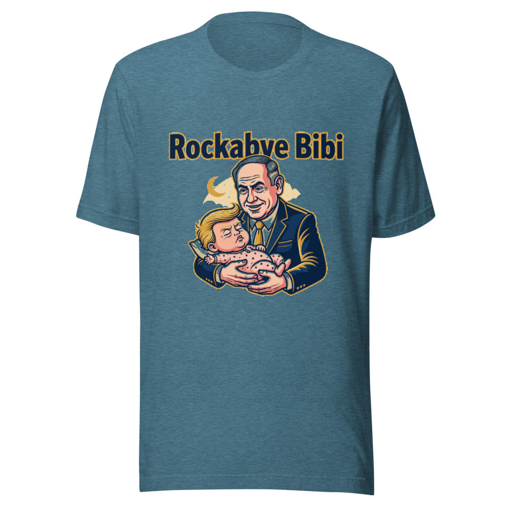 Rockabye Bibi Political Satire Graphic Tee — Designed by @censoredsupply