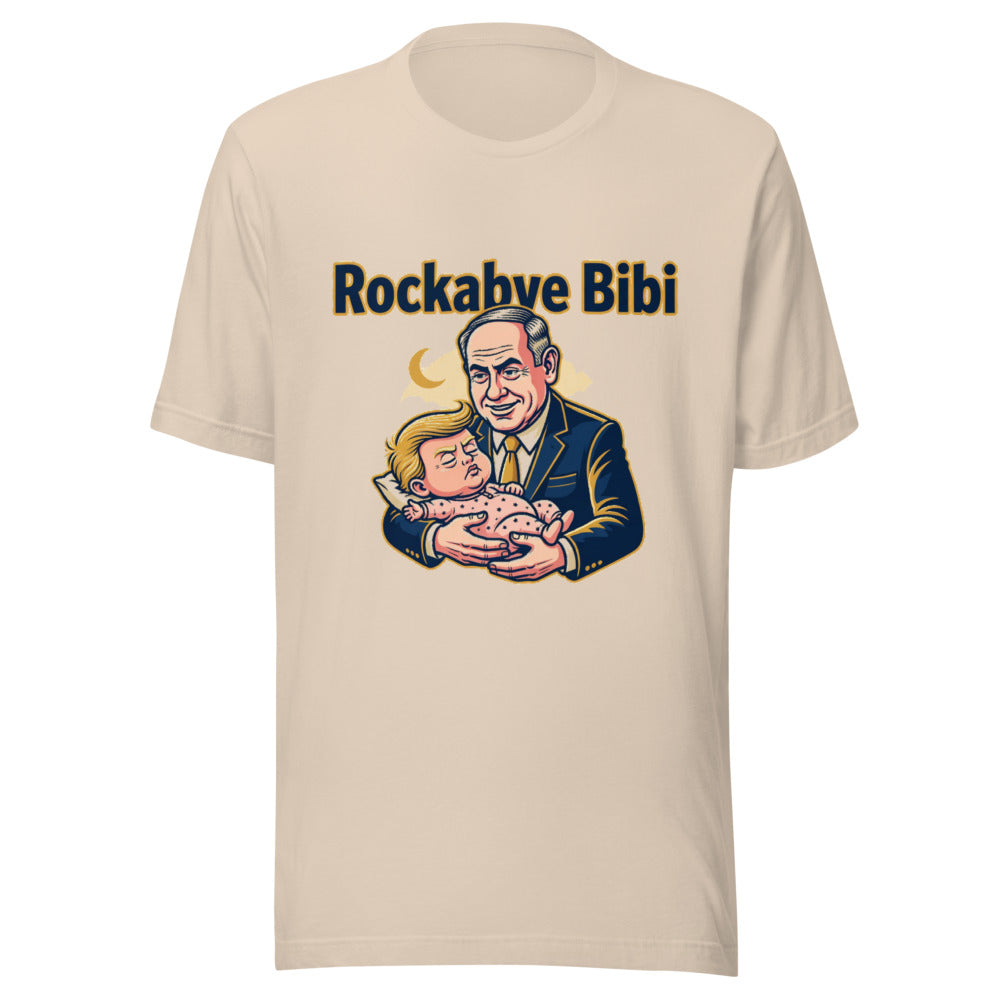 Rockabye Bibi Political Satire Graphic Tee — Designed by @censoredsupply