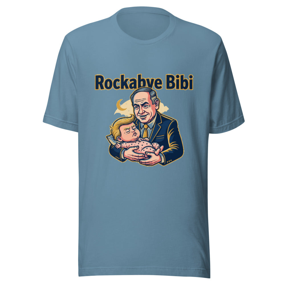 Rockabye Bibi Political Satire Graphic Tee — Designed by @censoredsupply