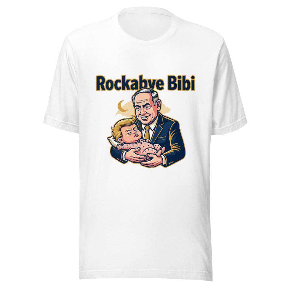 Rockabye Bibi Political Satire Graphic Tee — Designed by @censoredsupply