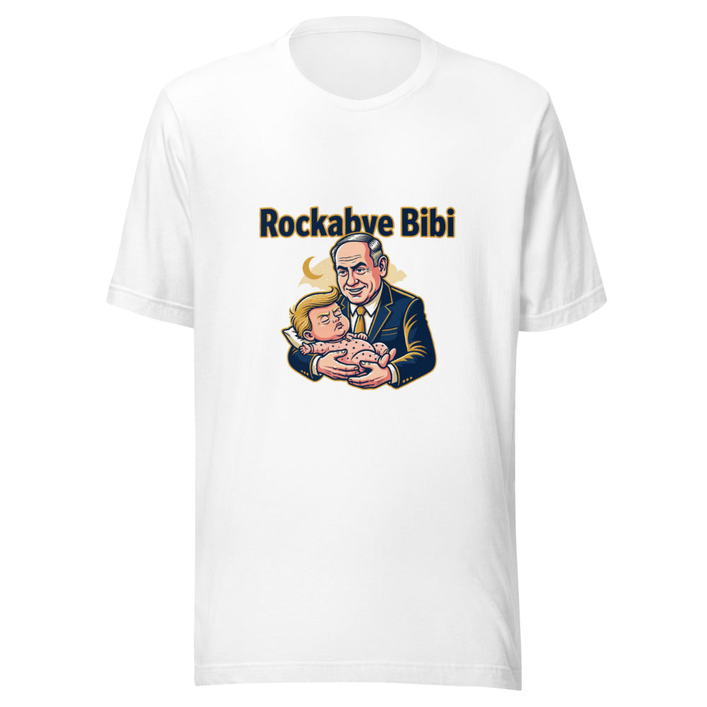 Rockabye Bibi Political Satire Graphic Tee — Designed by @censoredsupply