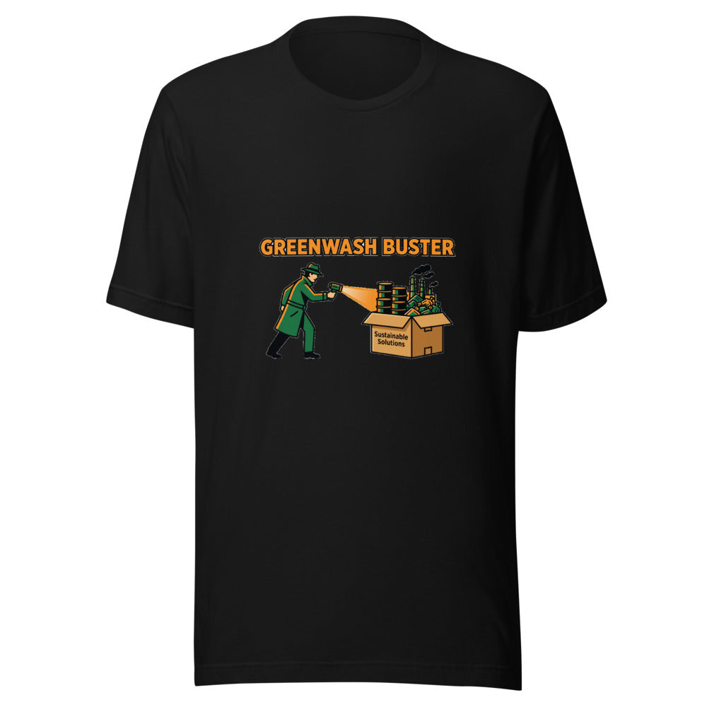 Greenwash Buster Eco Detective Graphic Tee — Designed by @censoredsupply
