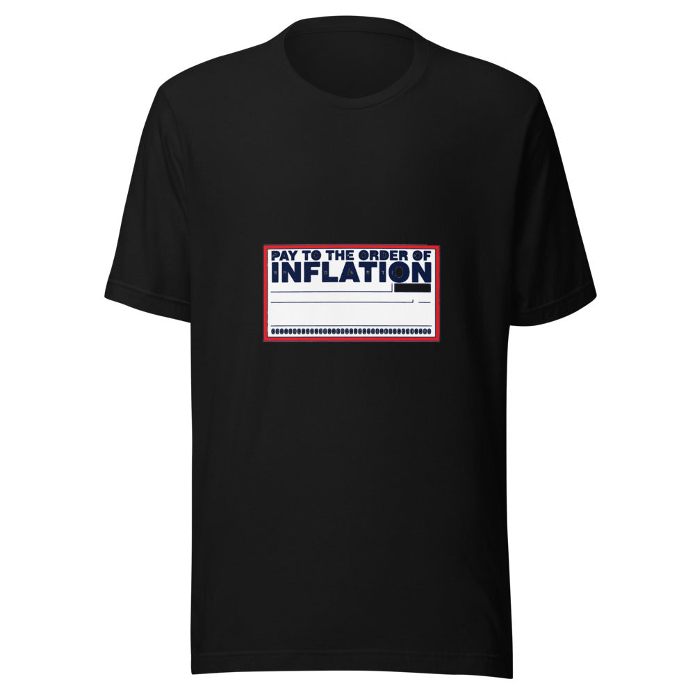 Pay to the Order of Inflation Graphic Tee — Designed by @censoredsupply