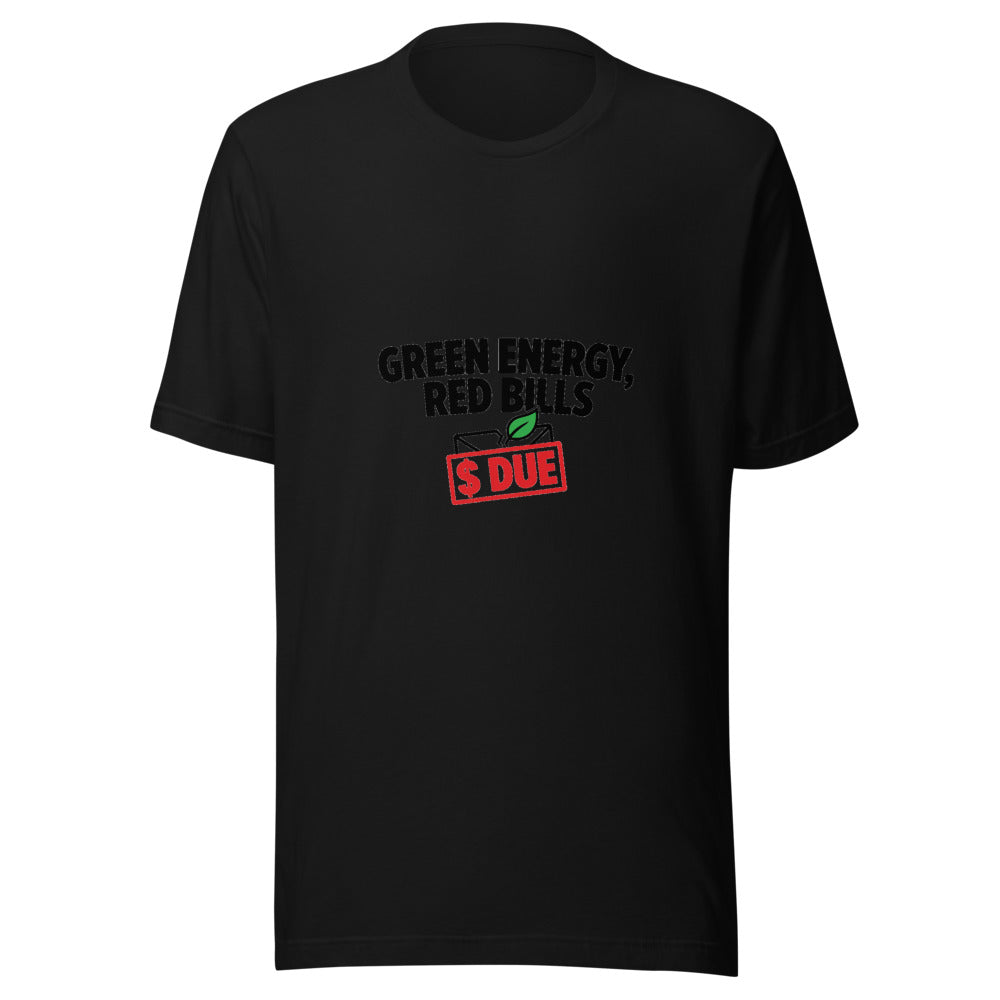 Energy Bills Utility Graphic T-Shirt Gift — Designed by @censoredsupply
