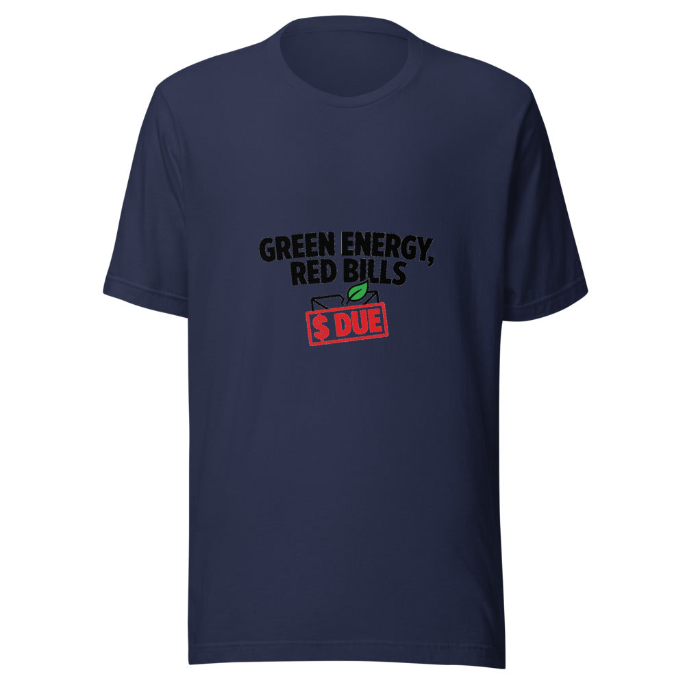 Energy Bills Utility Graphic T-Shirt Gift — Designed by @censoredsupply