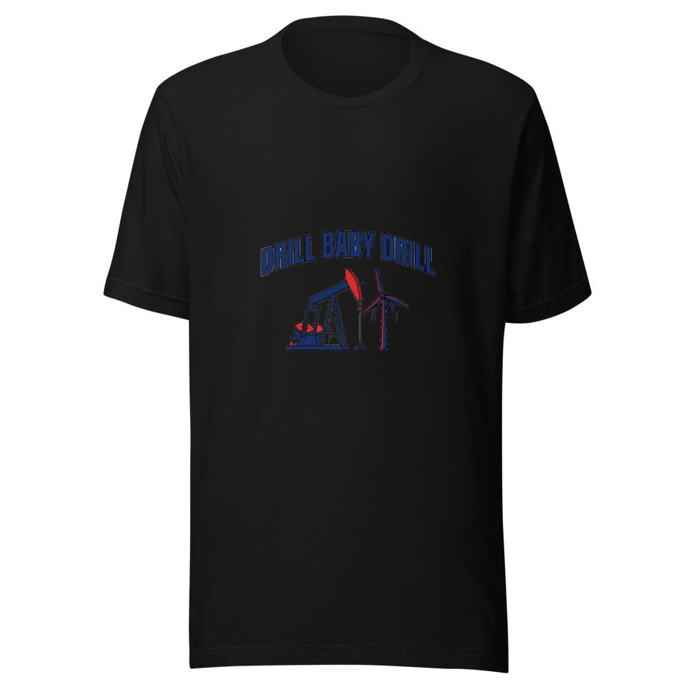 Drill Baby Drill Oil Pump Jack Graphic Tee — Designed by @censoredsupply