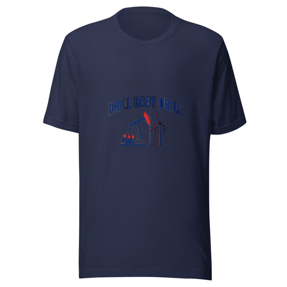 Drill Baby Drill Oil Pump Jack Graphic Tee — Designed by @censoredsupply