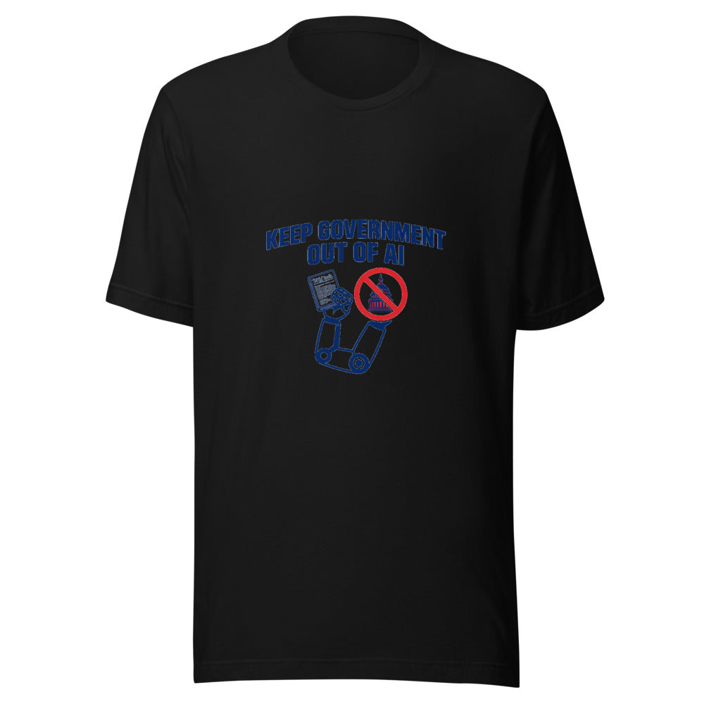 Keep Government Out of AI Constitution Graphic Tee — Designed by @censoredsupply
