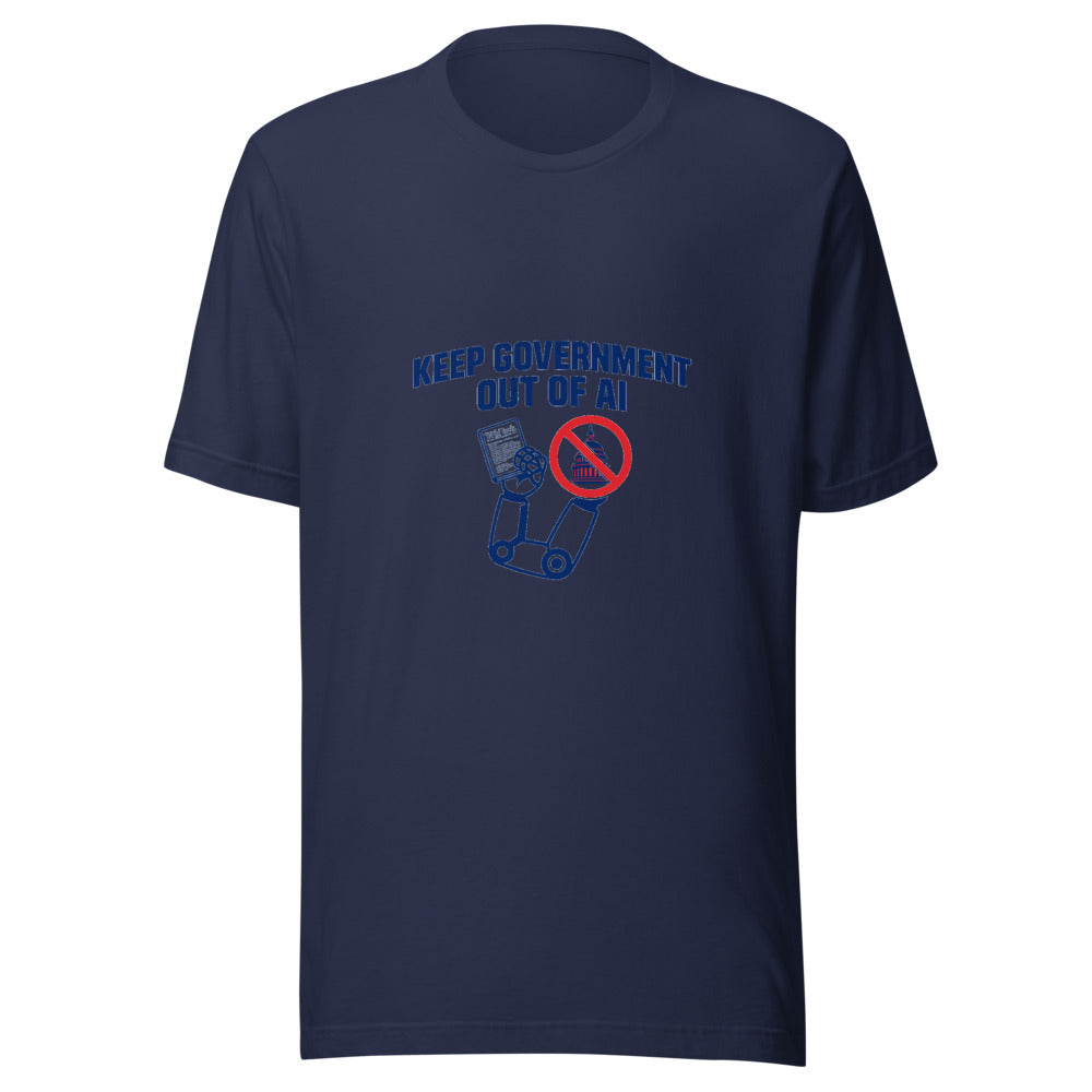 Keep Government Out of AI Constitution Graphic Tee — Designed by @censoredsupply