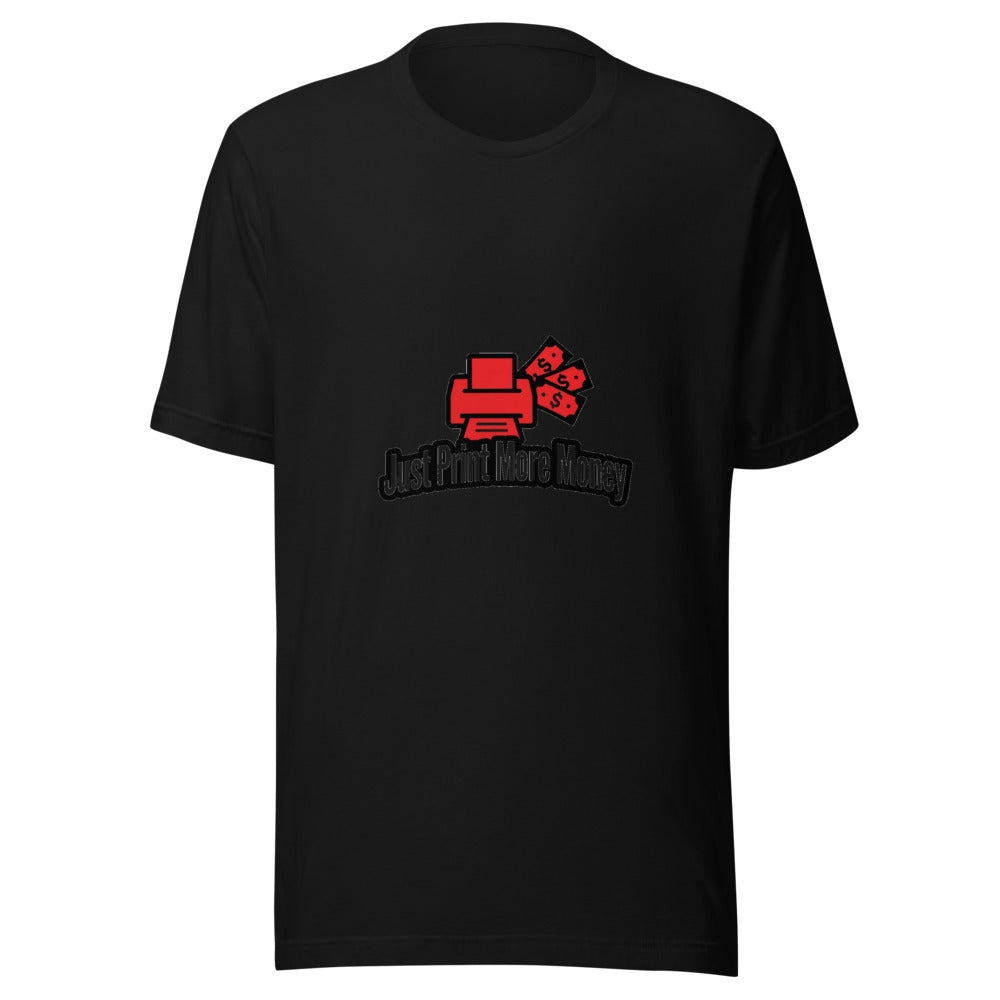 Just Print More Money Printer Graphic Tee — Designed by @censoredsupply