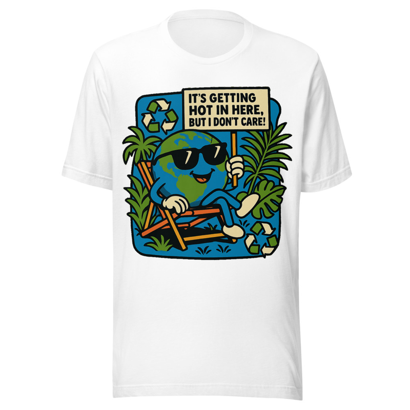 Climate Activism and Denial Featuring a Playful Pun Graphic Tee — Designed by @censoredsupply — Nuvra Supply Co graphic tee