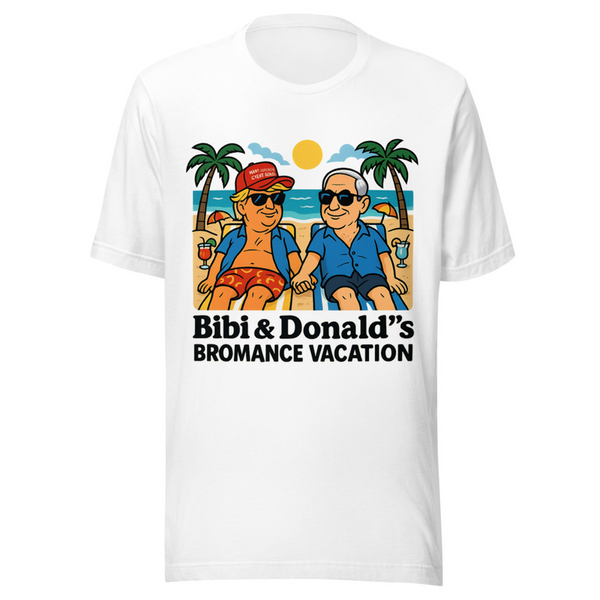 Cartoon T-shirt Graphic of Benjamin "Bibi" Netanyahu Graphic Graphic Tee — Designed by @censoredsupply