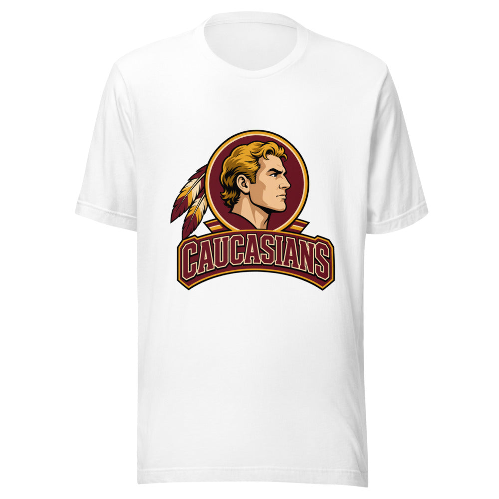 Caucasians Portrait With Feathers Graphic Tee Washington Football — Designed by @censoredsupply — Nuvra Supply Co graphic tee