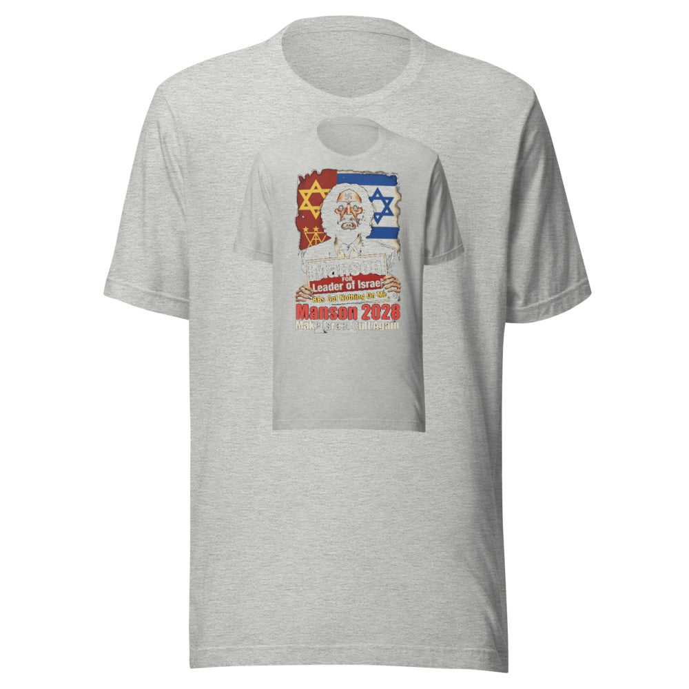 Manson for PM: Vote for Chaos in Comfort! Funny T-Shirt — Designed by @censoredsupply