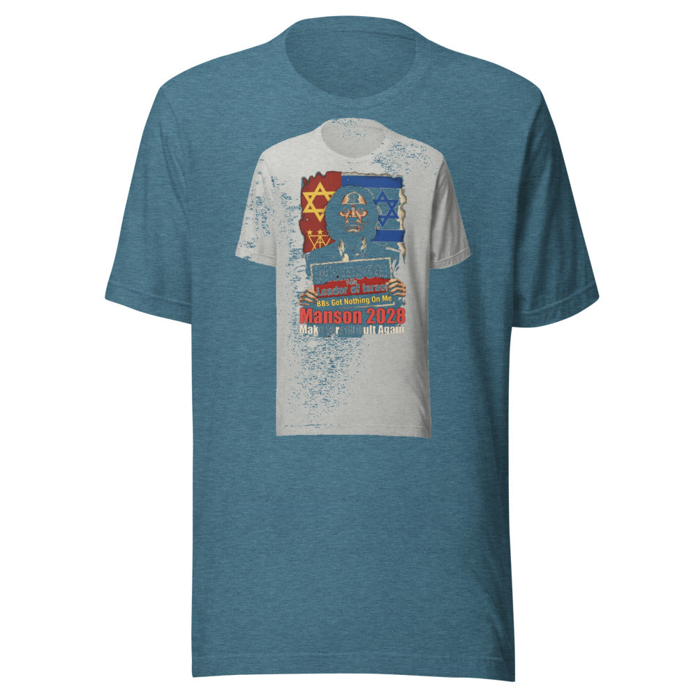Manson for PM: Vote for Chaos in Comfort! Funny T-Shirt — Designed by @censoredsupply