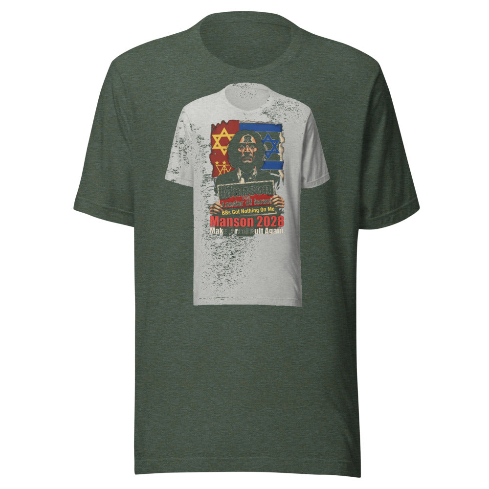 Manson for PM: Vote for Chaos in Comfort! Funny T-Shirt — Designed by @censoredsupply