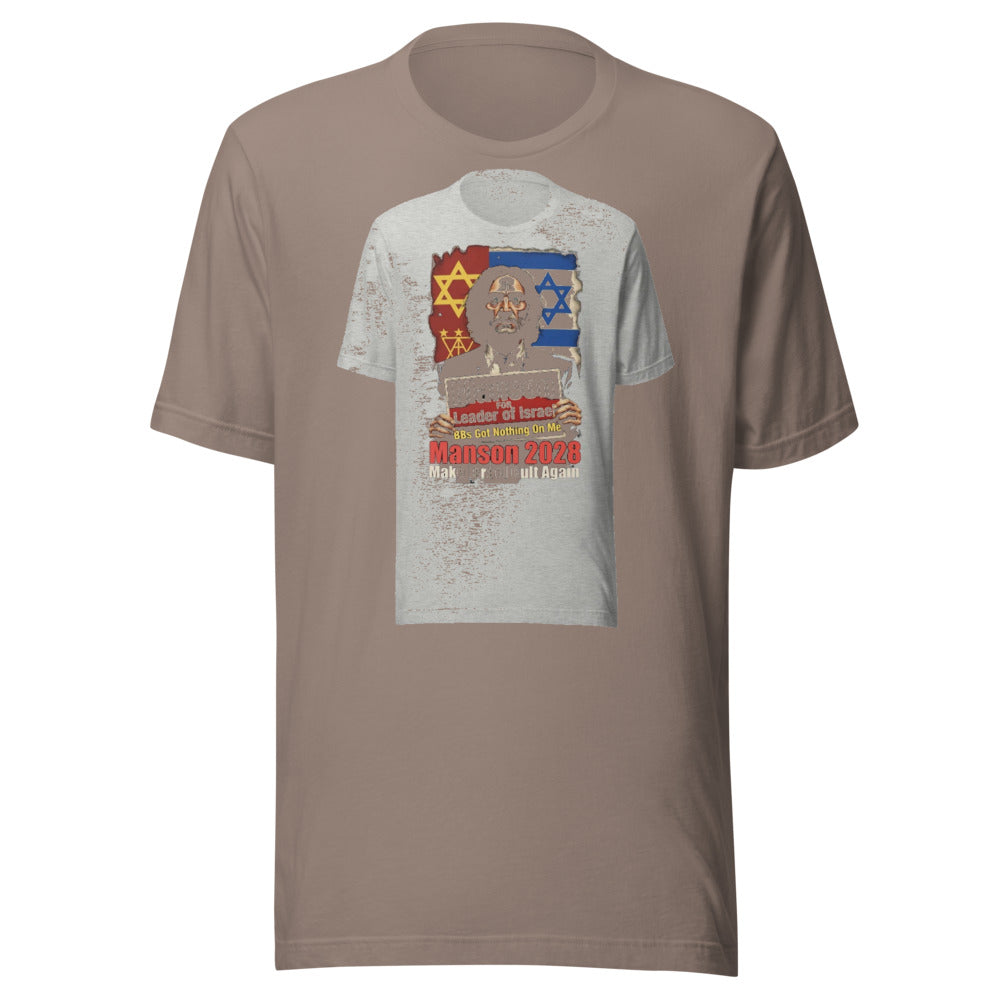 Manson for PM: Vote for Chaos in Comfort! Funny T-Shirt — Designed by @censoredsupply