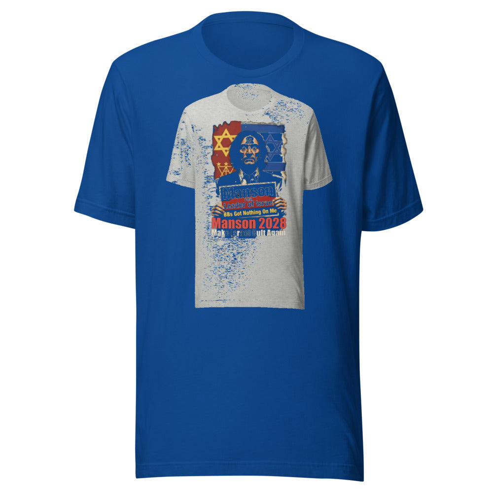 Manson for PM: Vote for Chaos in Comfort! Funny T-Shirt — Designed by @censoredsupply