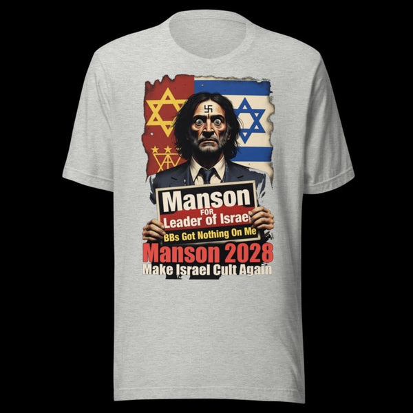 Manson for PM: Vote for Chaos in Comfort! Funny T-Shirt — Designed by @censoredsupply