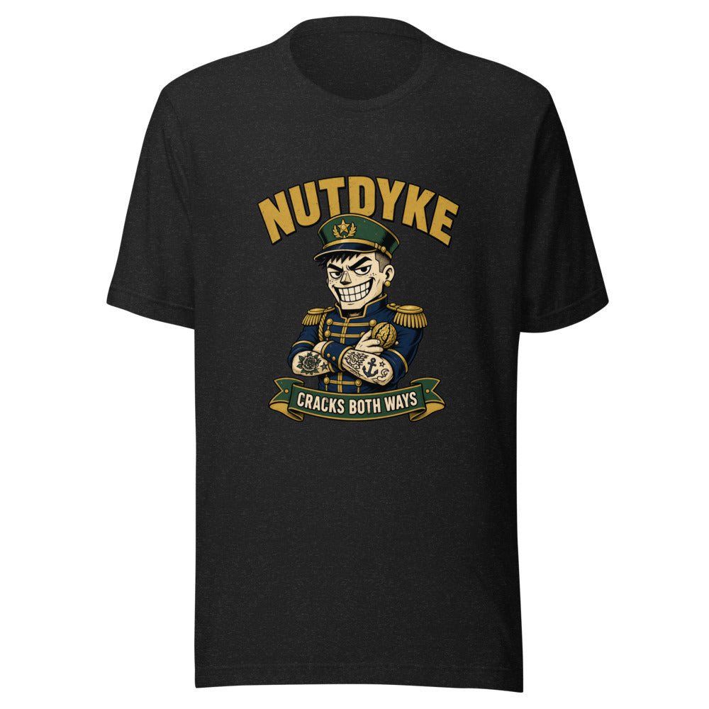 Nut Cracker - Nutdyke Cracks Both Ways Character Graphic Tee — Designed by @censoredsupply