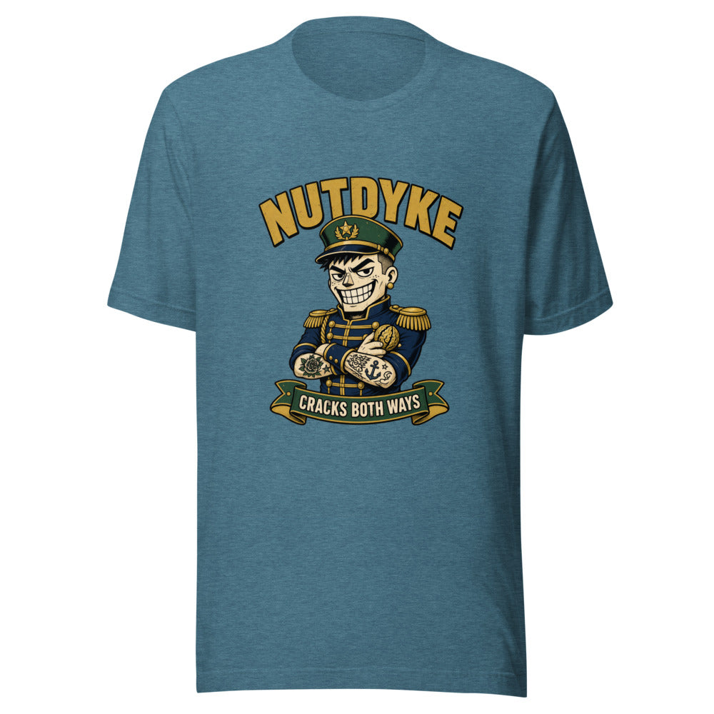 Nut Cracker - Nutdyke Cracks Both Ways Character Graphic Tee — Designed by @censoredsupply