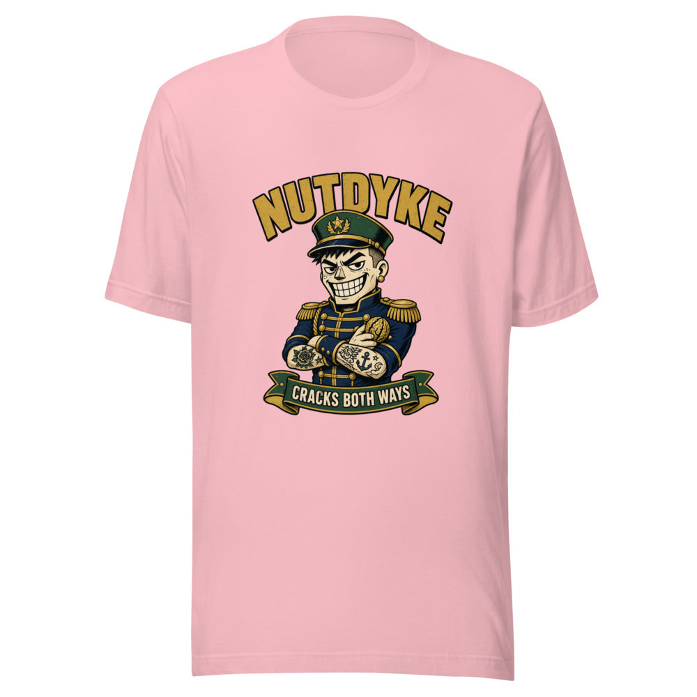 Nut Cracker - Nutdyke Cracks Both Ways Character Graphic Tee — Designed by @censoredsupply
