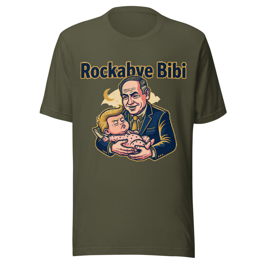 Rockabye Bibi Political Satire Graphic Tee — Designed by @censoredsupply