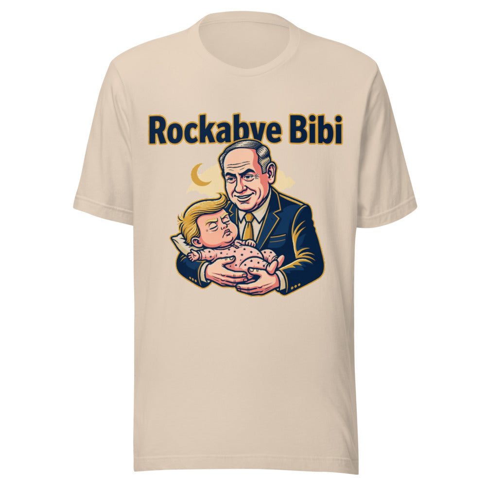 Rockabye Bibi Political Satire Graphic Tee — Designed by @censoredsupply