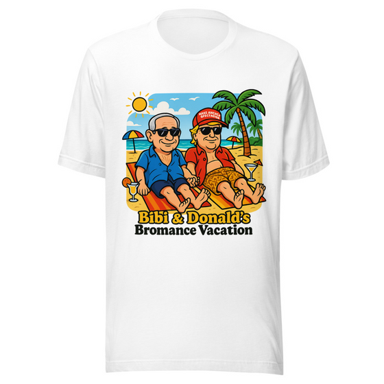 Cartoon T-shirt Graphic of Benjamin "Bibi" Netanyahu Graphic Graphic Tee — Designed by @censoredsupply