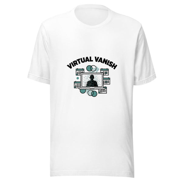Virtual Vanish Laptop Pixel Graphic Tee Gift — Designed by @censoredsupply
