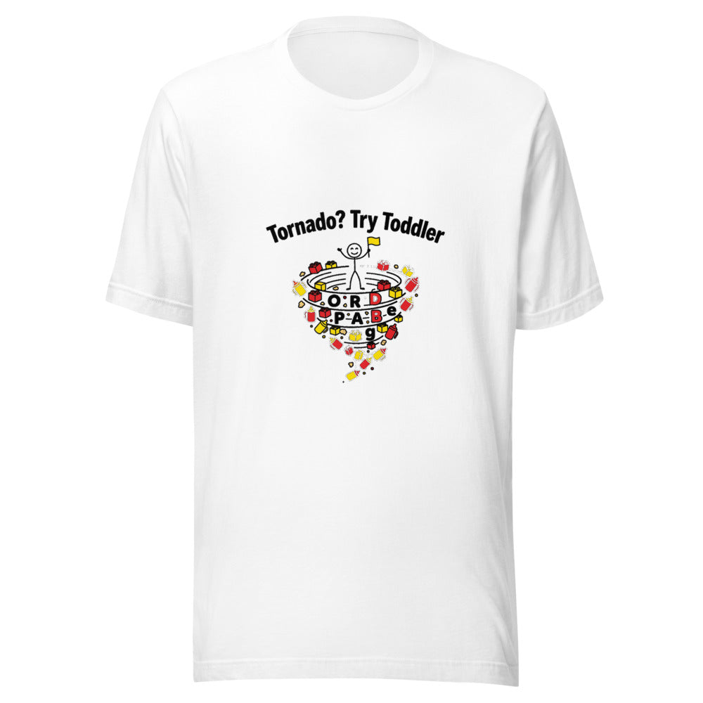 Tornado Try Toddler Parenting Chaos Graphic Tee — Designed by @censoredsupply — Nuvra Supply Co graphic tee
