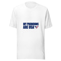 My Pronouns Are USA Patriotic Eagle Graphic Tee — Designed by @censoredsupply — Nuvra Supply Co graphic tee