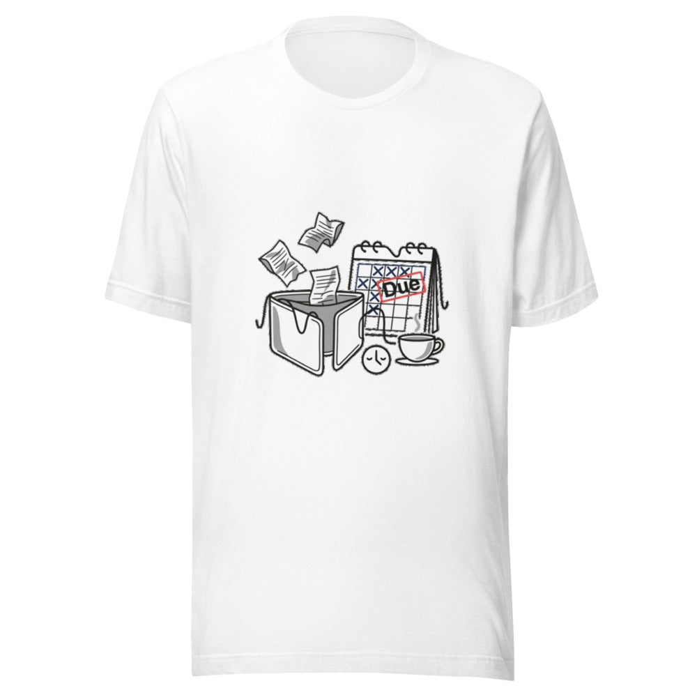 Empty Wallet Due Calendar Graphic Tee Gift — Designed by @censoredsupply — Nuvra Supply Co graphic tee