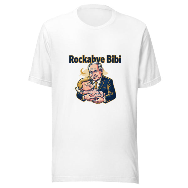 Rockabye Bibi Political Satire Graphic Tee — Designed by @censoredsupply