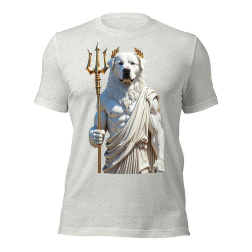 Poseidon Great Pyrenees God Dog Trident Mythology T-Shirt