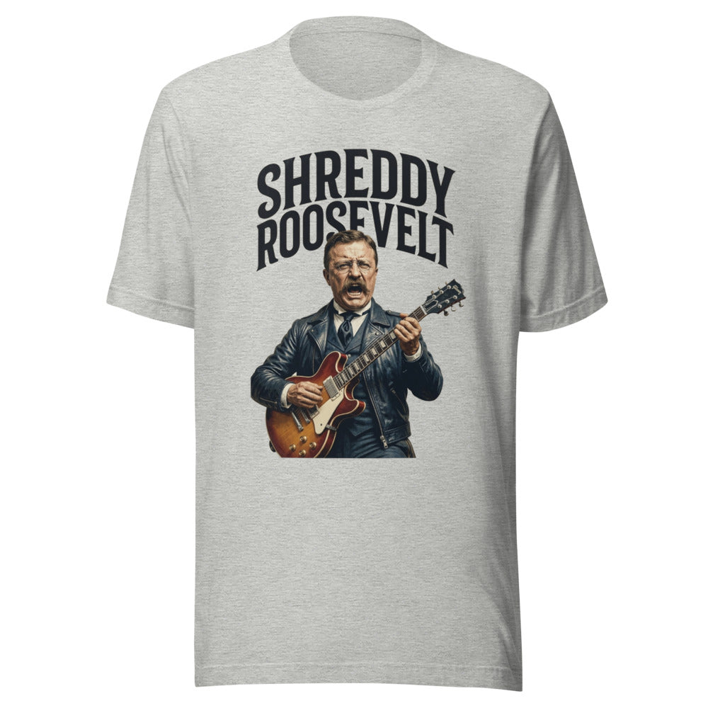 Shreddy Roosevelt: Rockin' History with a Twist - Premium Tee — Designed by @censoredsupply