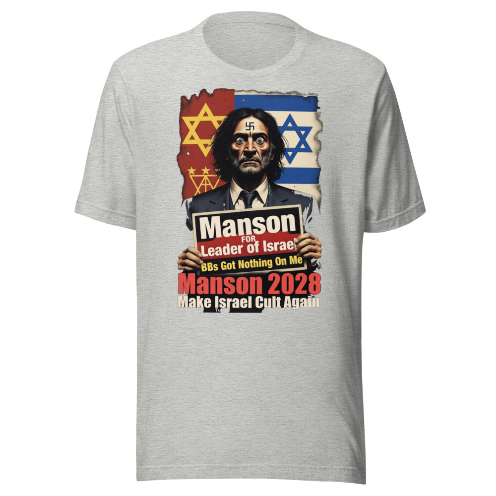 Manson for PM: Vote for Chaos in Comfort! Funny T-Shirt — Designed by @censoredsupply