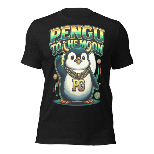 Pengu To The Moon T-Shirt - Crypto Penguin Bullish PG Meme Coin Shirt