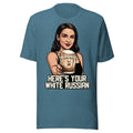 AOC White Russian Trump Head Funny Parody Bartender T-Shirt — color option 3