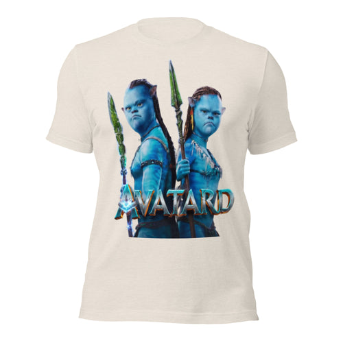 Avatard T-Shirt | Avatar Fat Blue Alien Parody Tee | Funny Avatar Meme Graphic Shirt Unisex