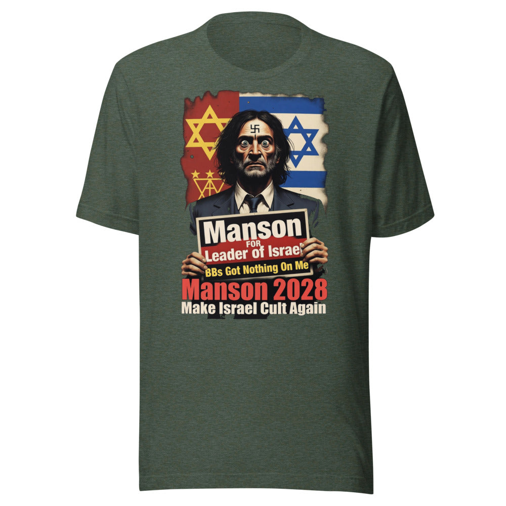 Manson for PM: Vote for Chaos in Comfort! Funny T-Shirt — Designed by @censoredsupply