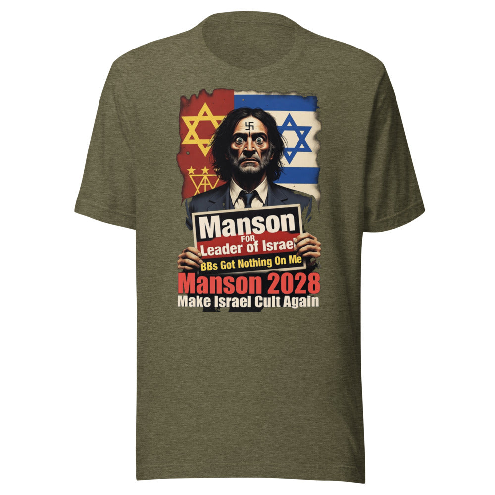 Manson for PM: Vote for Chaos in Comfort! Funny T-Shirt — Designed by @censoredsupply