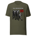 Still Broadcasting Defund the Media T-Shirt | TV Head Zombie March Anti-Mainstream Media Graphic Tee | Political Satire Protest Shirt Unisex — color option 3