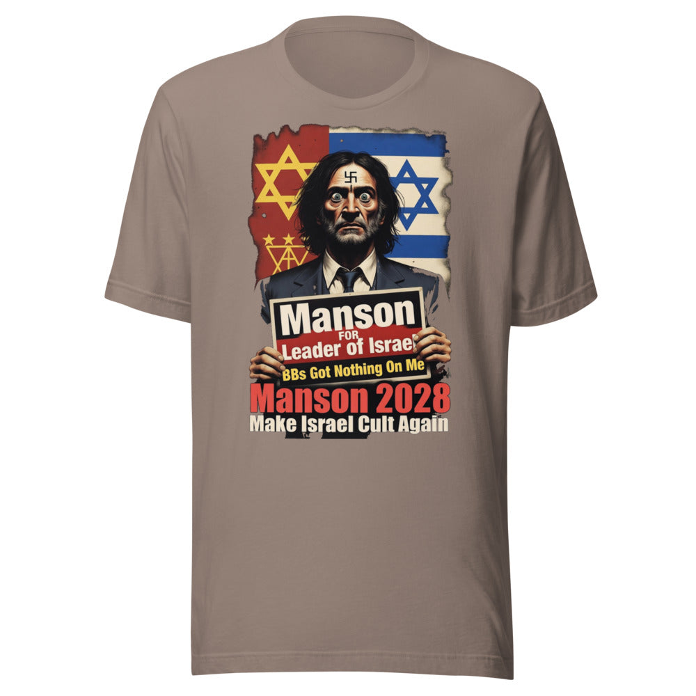 Manson for PM: Vote for Chaos in Comfort! Funny T-Shirt — Designed by @censoredsupply