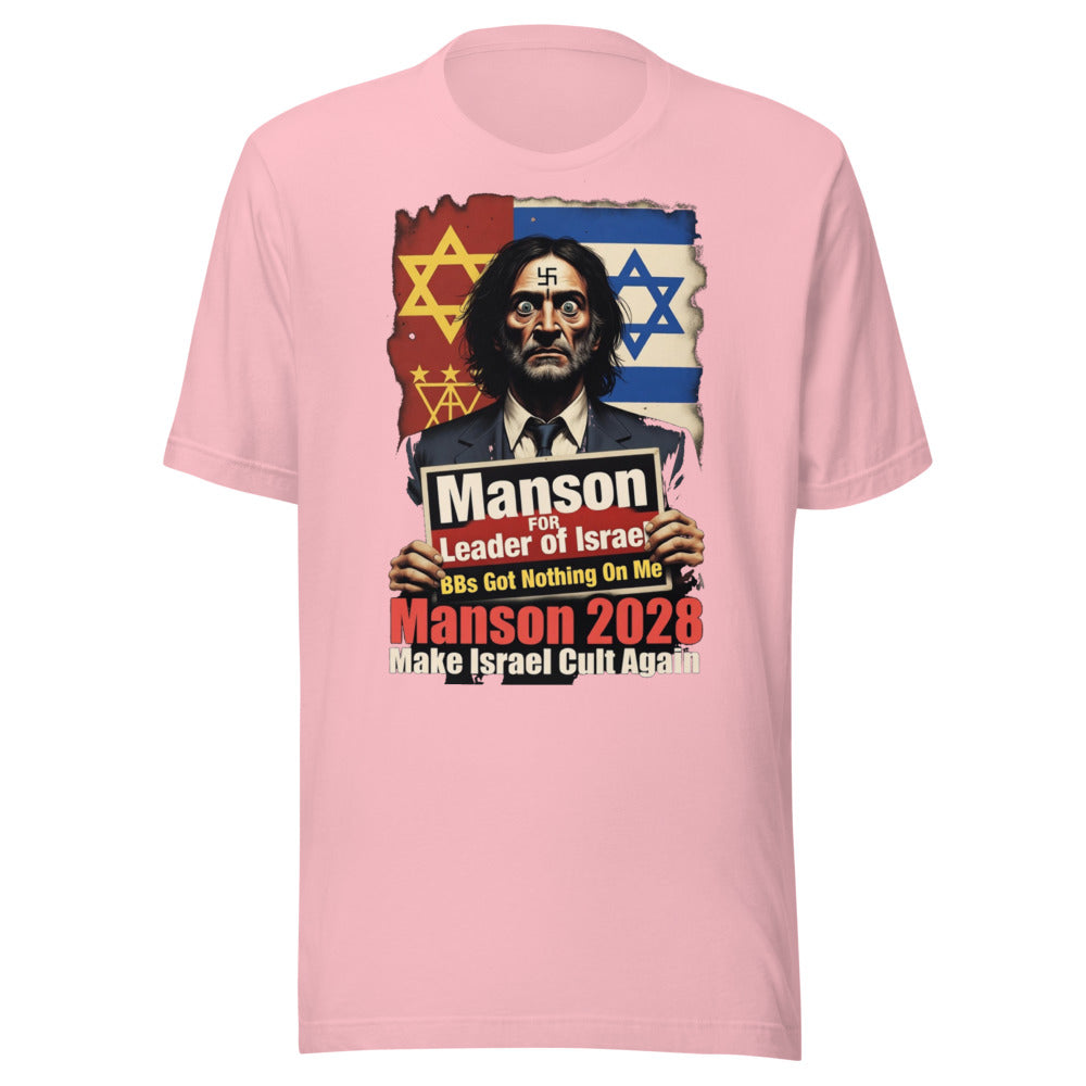 Manson for PM: Vote for Chaos in Comfort! Funny T-Shirt — Designed by @censoredsupply