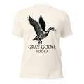Gray Goose Vodka Skeleton Goose T-Shirt | Funny Flying Bones Parody Graphic Tee | Dark Humor Vodka Meme Shirt Unisex — color option 5